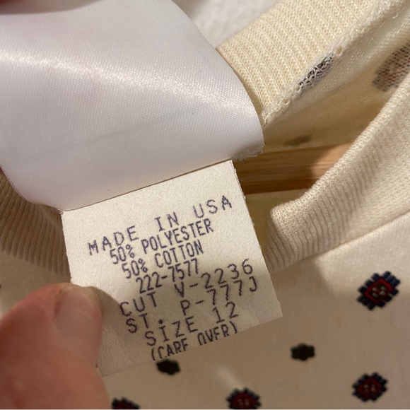 Eber San Francisco Vintage Cream Floral Dress - Picture 5 of 5